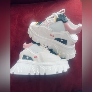 Anthony Wang Gooseberry-01 Punk Rave Open Toe Platform Sz 7.5